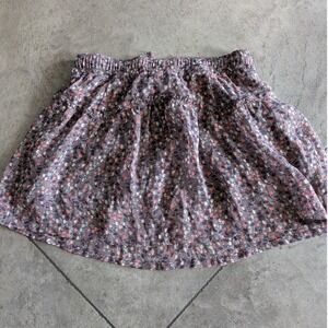 American Eagle Outfitters Floral Tiered Ruffle Skirt XS/TP Drawstring Waist Boho